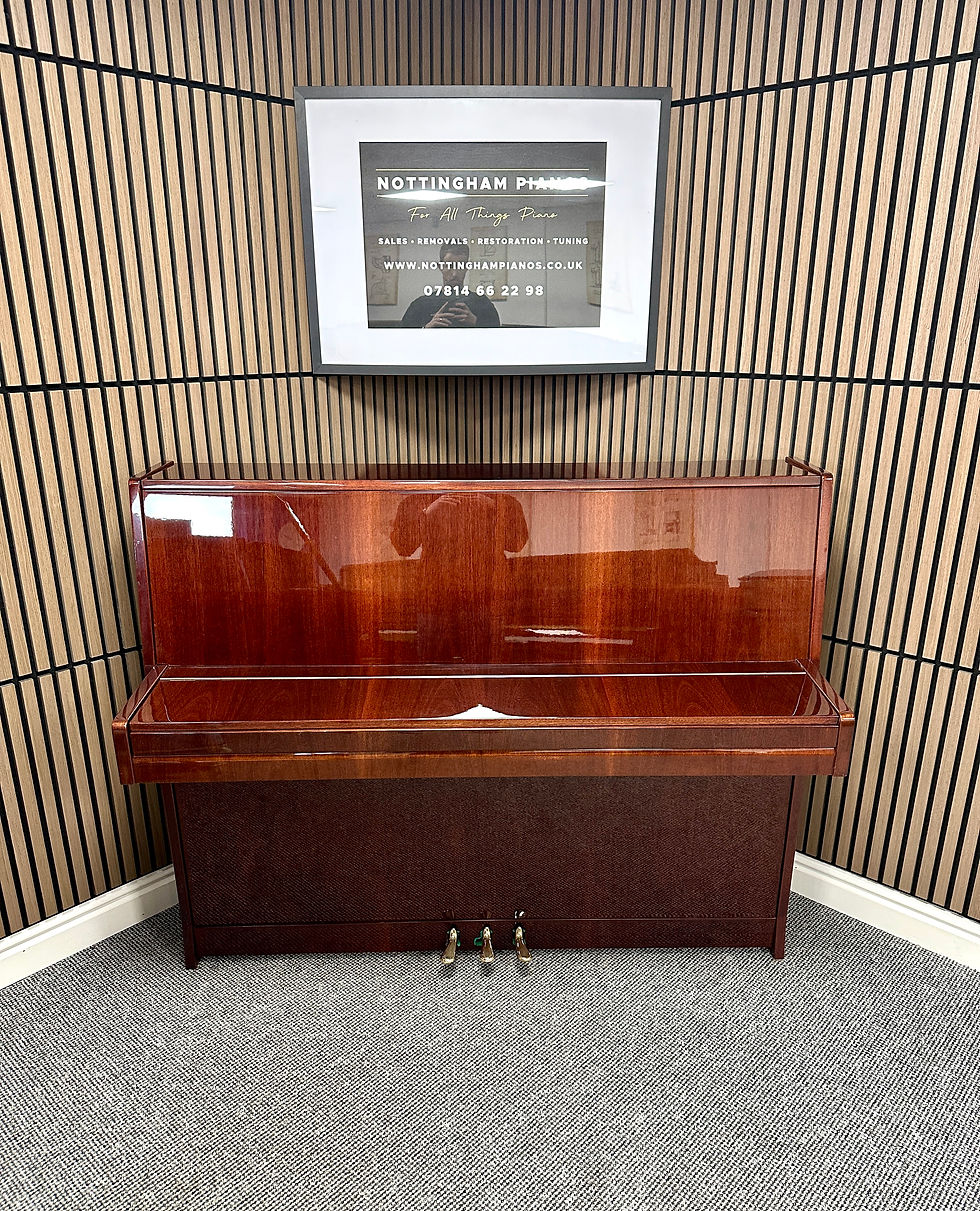 Amazing Gloss Mahogany 'Petrof P115' Upright Console Piano - CAN DELIVER