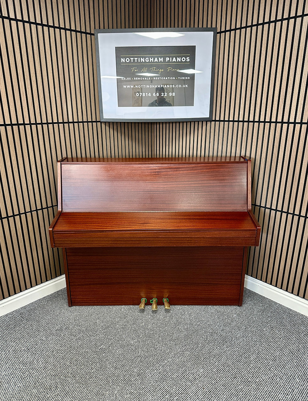 Immaculate Mahogany Classic 'Kemble' Upright Piano & Matching Stool