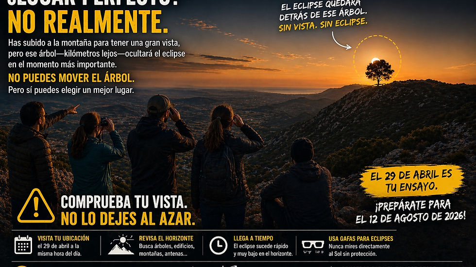 Un grupo de amigos eligió el lugar equivocado y se perdió el eclipse porque el sol estaba oculto detrás de un árbol.