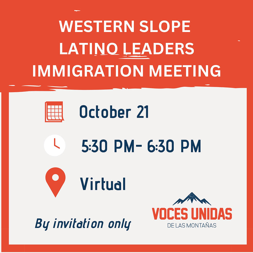 Western Slope  Latino Leaders Immigration Meeting 