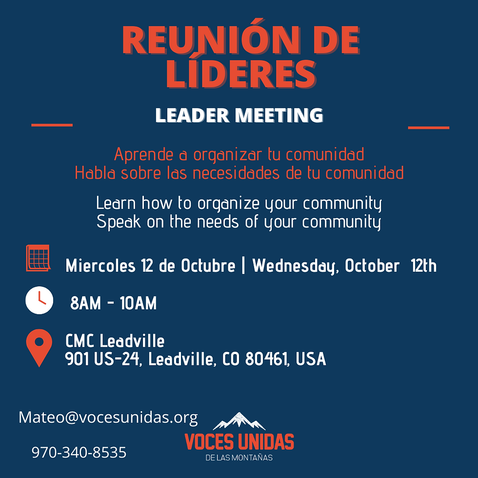 Junta de lideres en Leadville