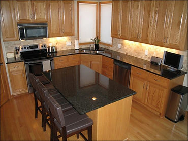 granite kitchen countertop long term investment, lasts for years.