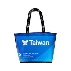 Custom-Laminated-PE-Translucent-Nonwoven-bag-
客製化的環保購物袋, 台灣在地工廠製造, PE不織布袋, 半透明效果,
 透明 PE織布 バッグ