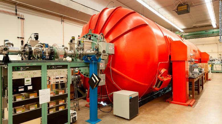 Photograph of Purdue Rare Isotope Measurement Laboratory machinery found at Purdue University in Indiana.