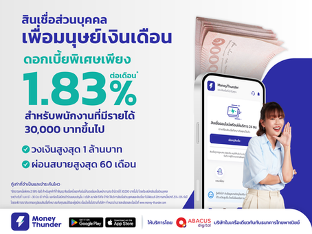สินเชื่อส่วนบุคคล ดอกเบี้ยพิเศษ 21.99% ต่อปี