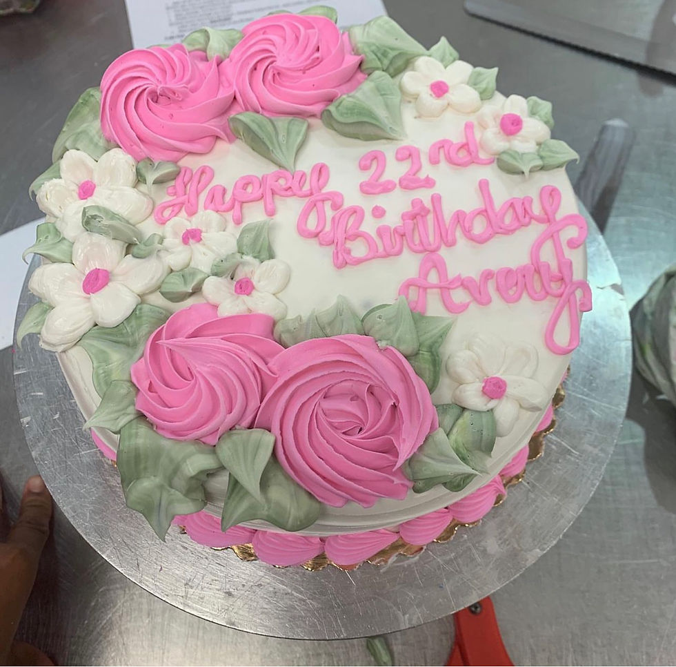 Single layer  cake