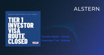 Tier 1 Investor Visa Route Closes over security concerns