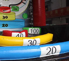 juego hinchable skee ball- punteria-elgatoanimao