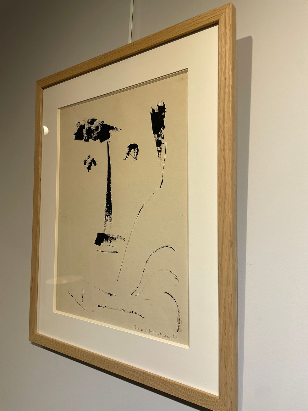 Miniature : Jean Mingam (1927-1987) - Portrait - Encre de chine  - 1982