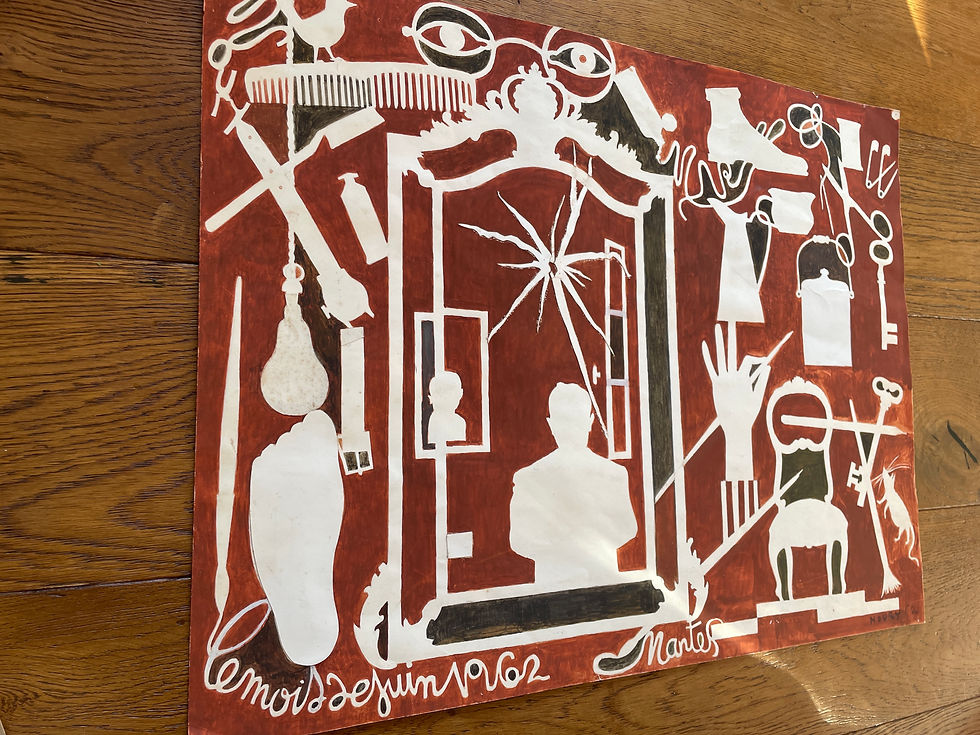 Miniature : Michel Noury (1912-1986) - "Le mois de juin 62 à Nantes"