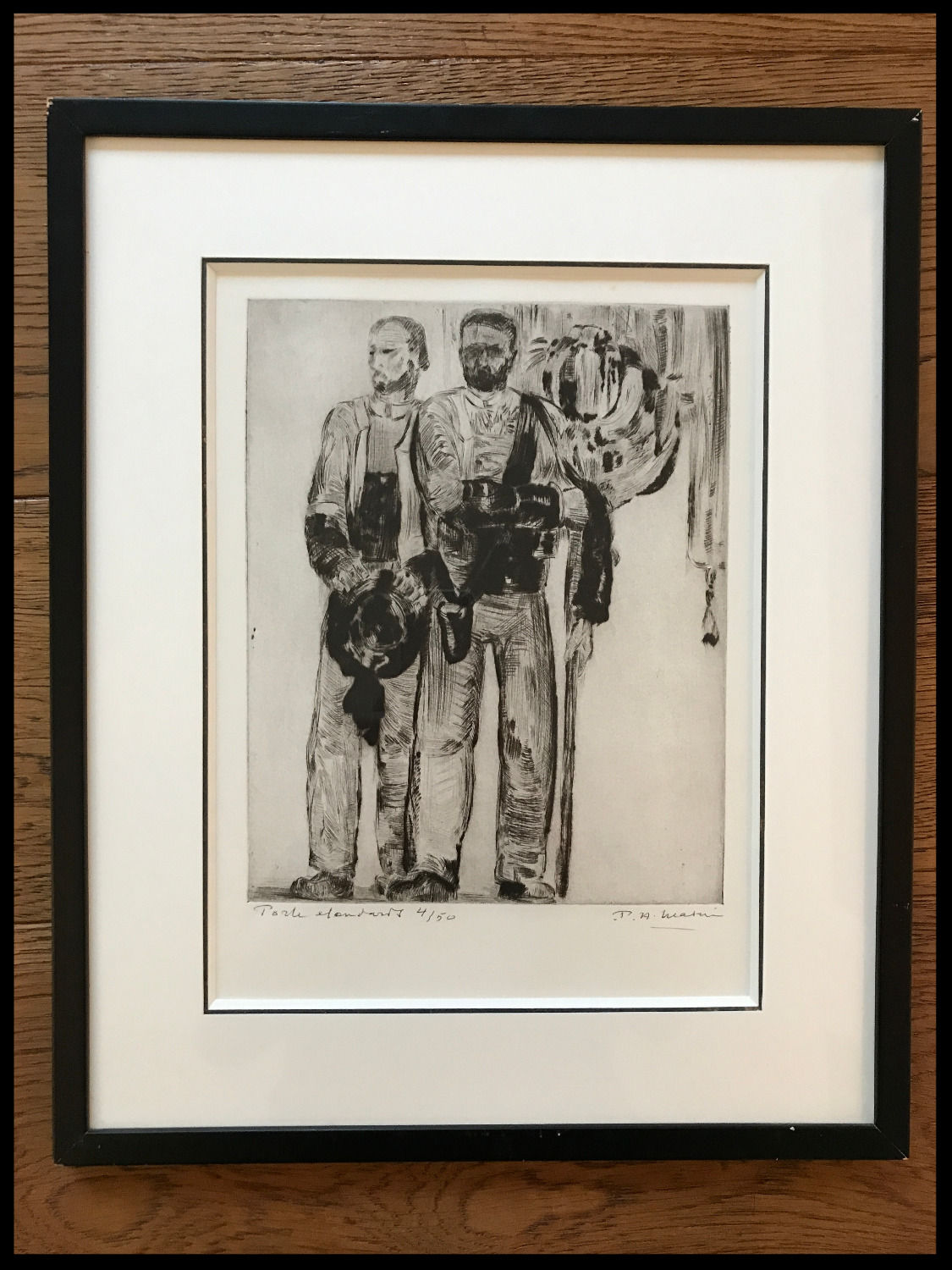 Paul-Auguste Masui (1888-1981) - Scènes Bretonnes: Les Porteurs de Bannières