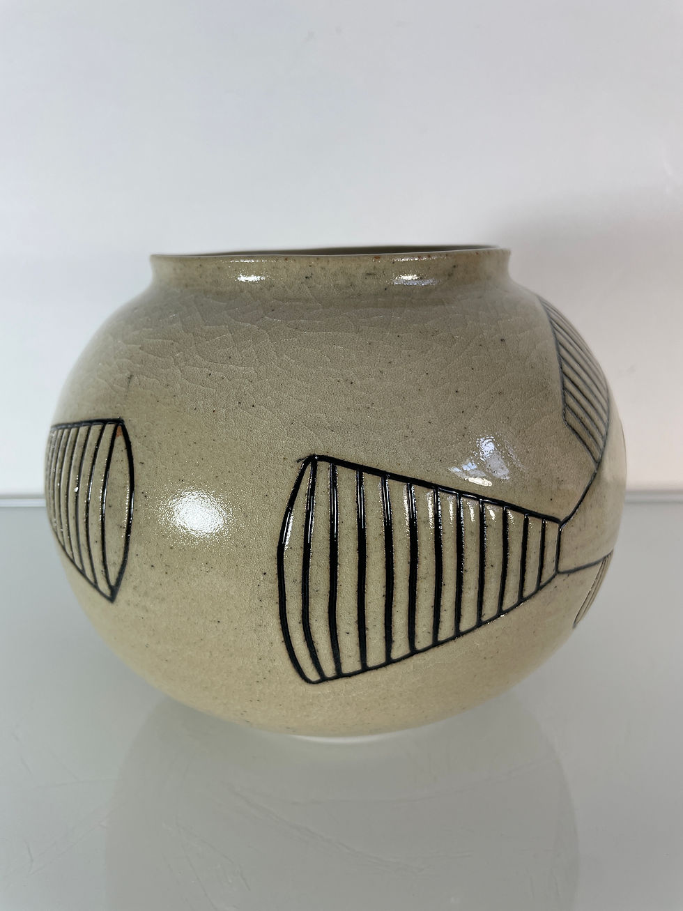 Miniature : William et Cécile BYL -  Poisson - Vase à 4 mains
