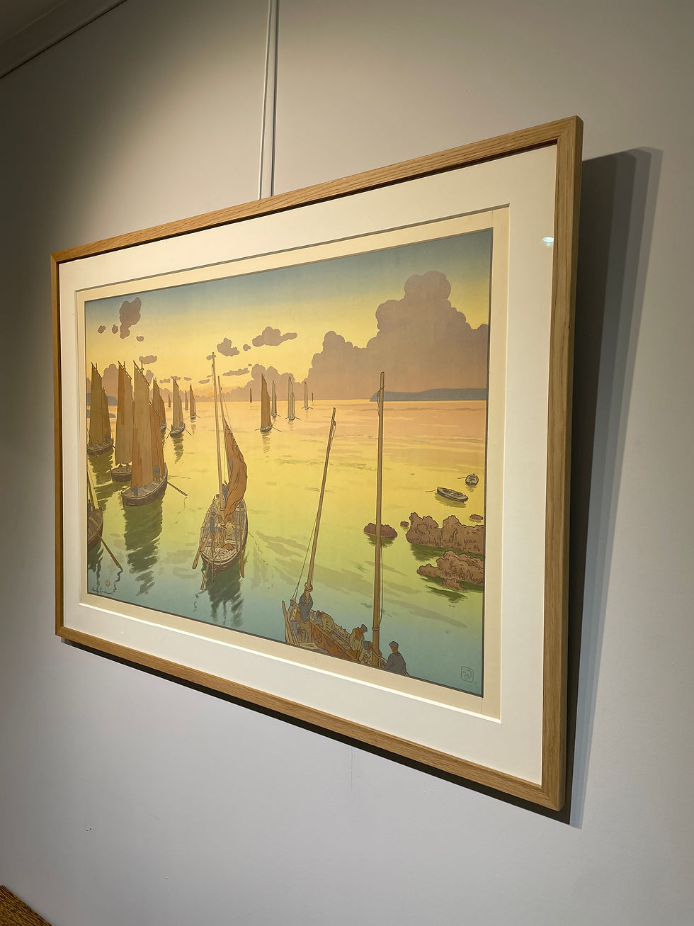 Miniature : Henri Rivière (1864-1951) - Le Coucher du Soleil - Japonisme
