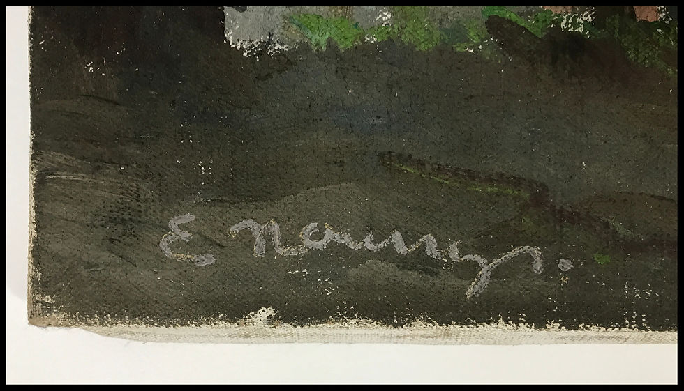 Miniature : Nourry E. signature
