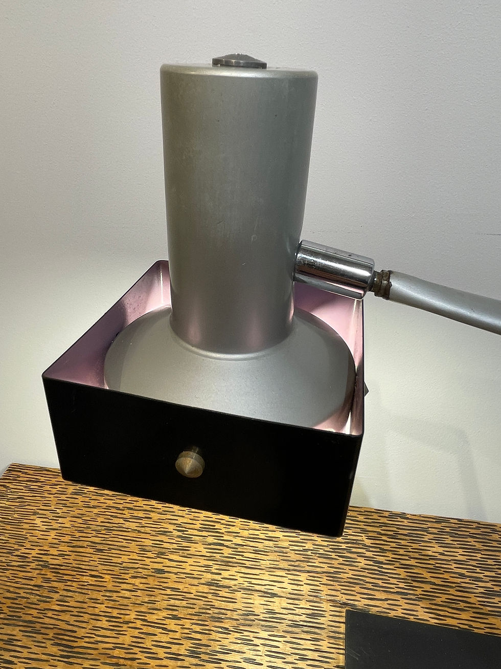 Miniature : Lampe FASE - Modèle Geisha- Luis Pérez de la Oliva - Noir et Gris perle