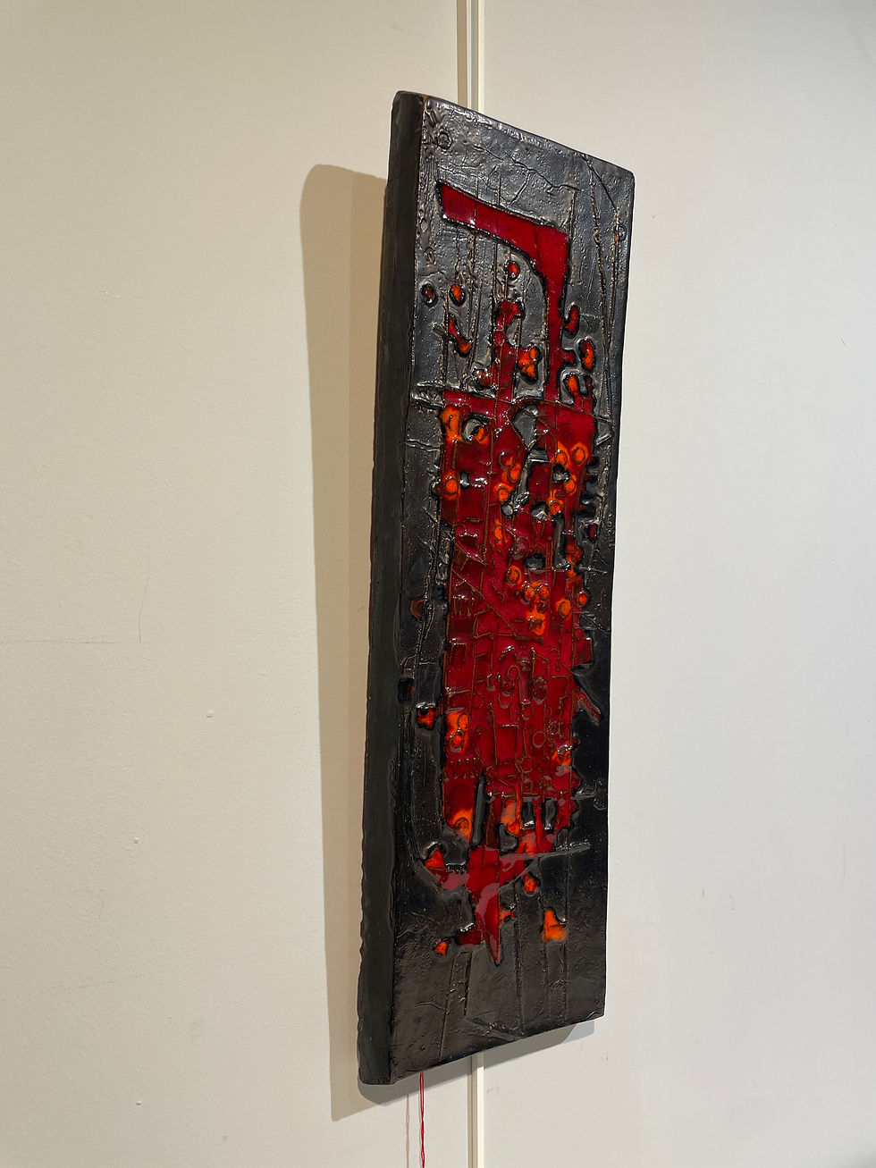 Miniature : Amphora Belgique - Plaque murale abstraction rouge