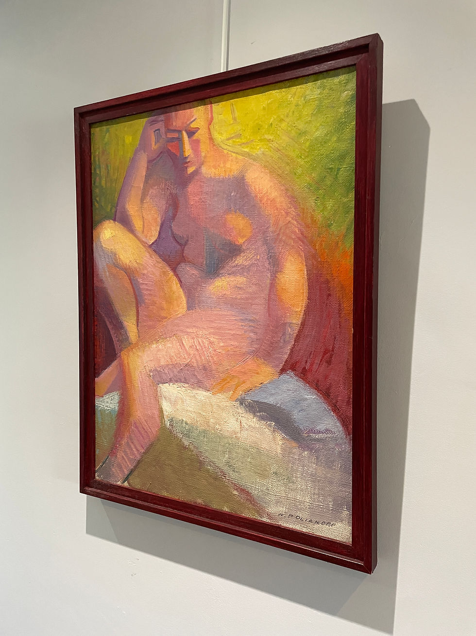 Miniature : Nicolas Poliakoff (1899-1976) - Nu Cubiste