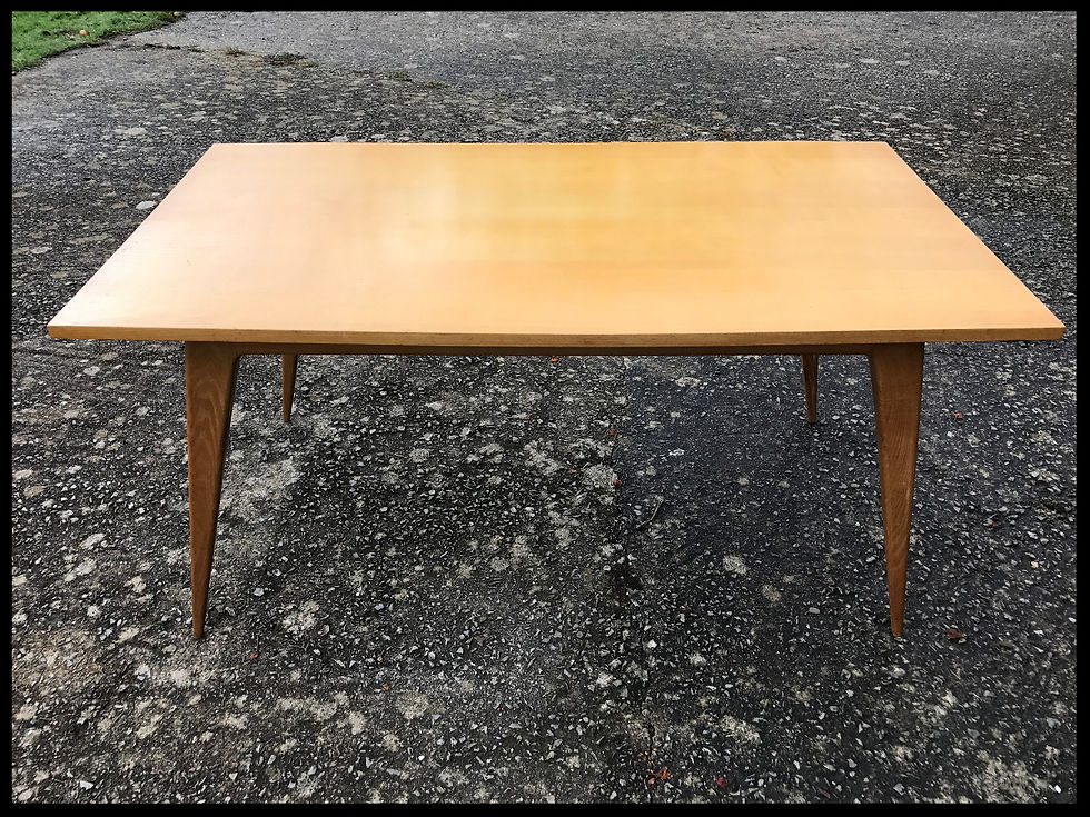 Miniature : Table design en hêtre - 1950