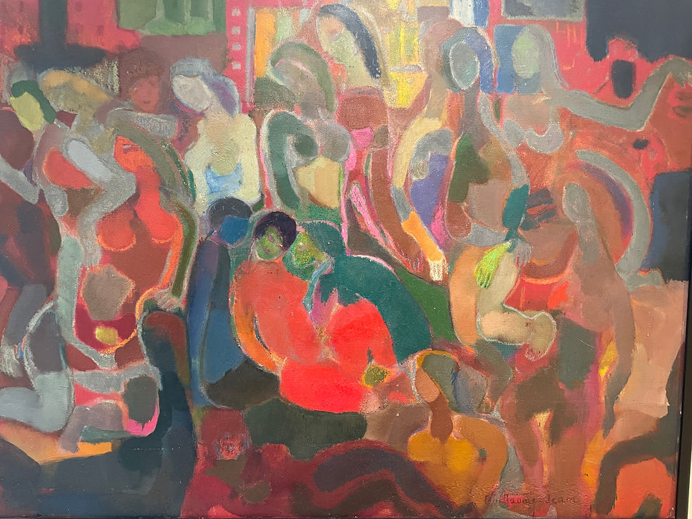 Miniature : Guillaume Jean (1902-1988) - Grande abstraction aux silhouettes