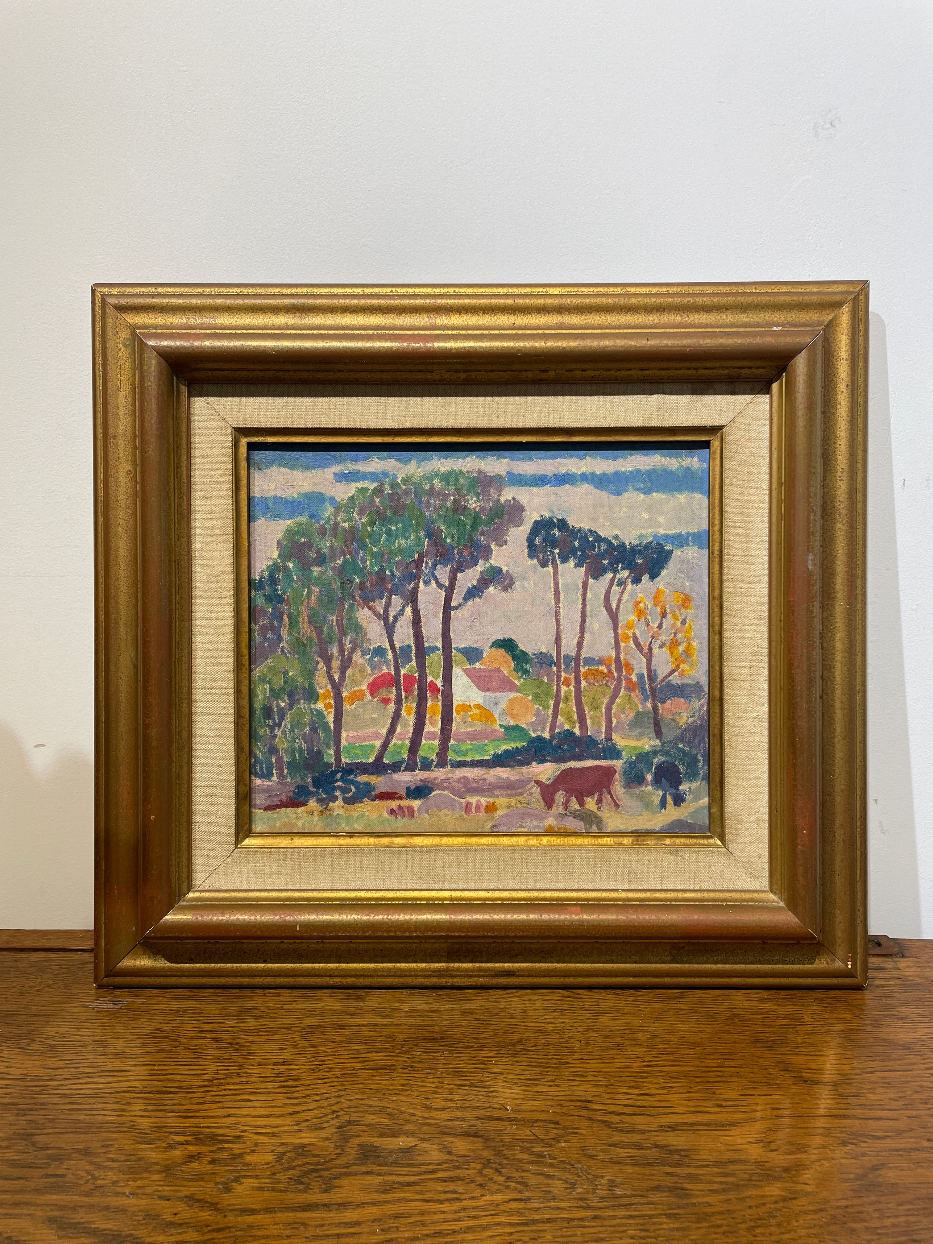 Adolphe Marie Beaufrère (1876-1960) - Paysage en bretagne - Huile sur toile