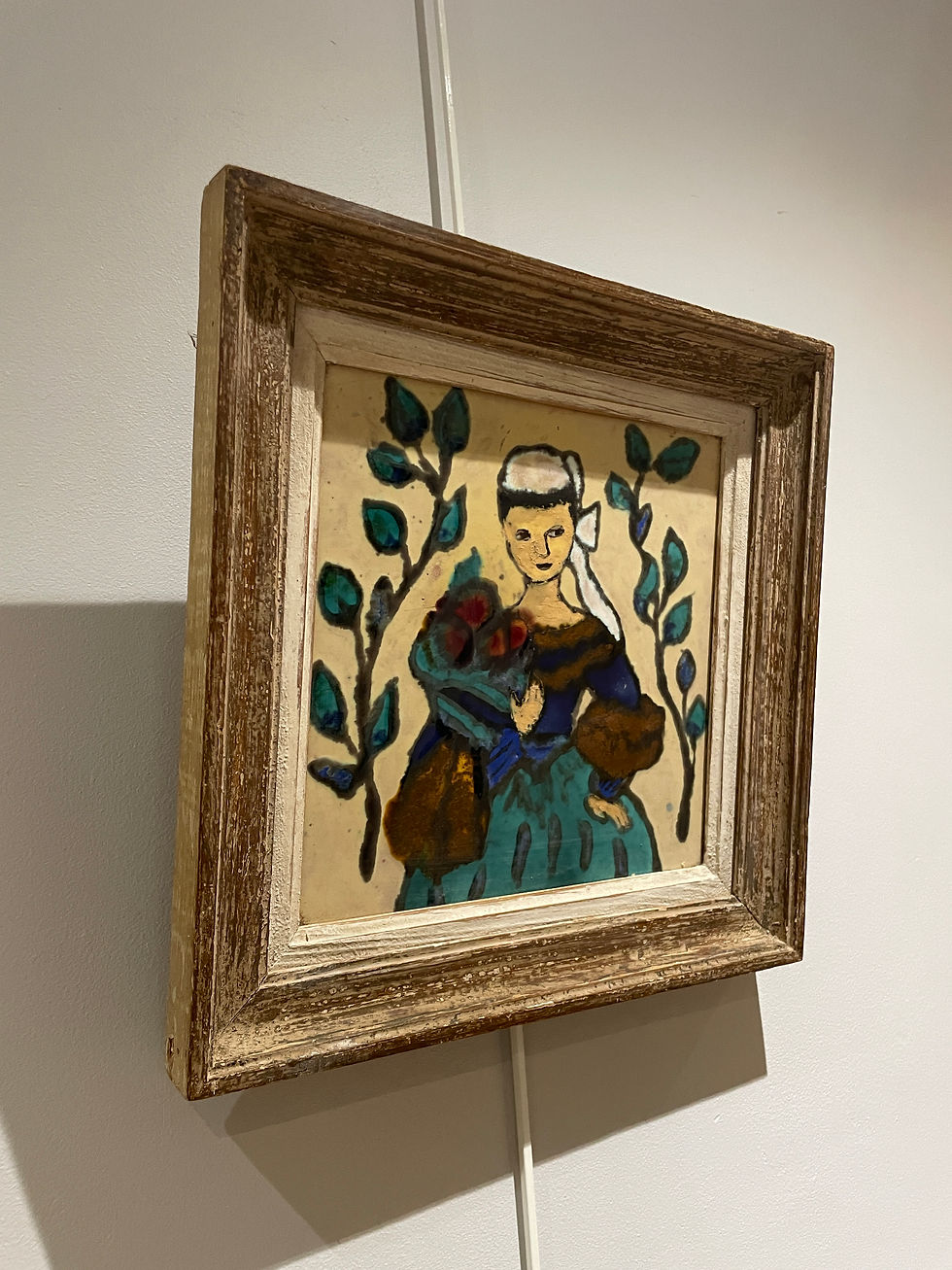 Miniature : Marthe Dit Martine Le Pétillon (1923-2011) - Carreau en céramique à La Bretonne