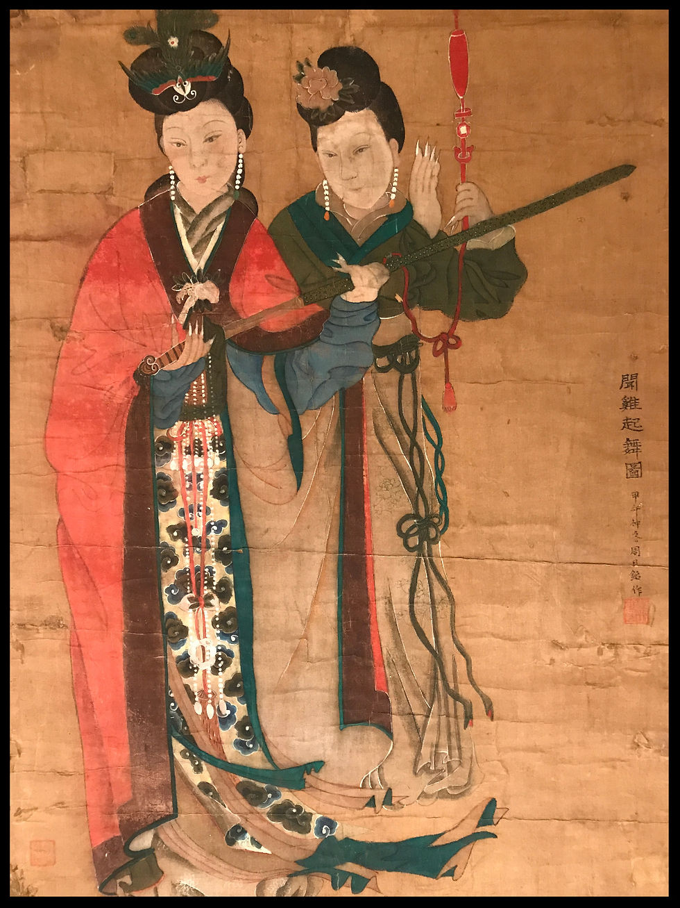 Chine Grande peinture sur soie