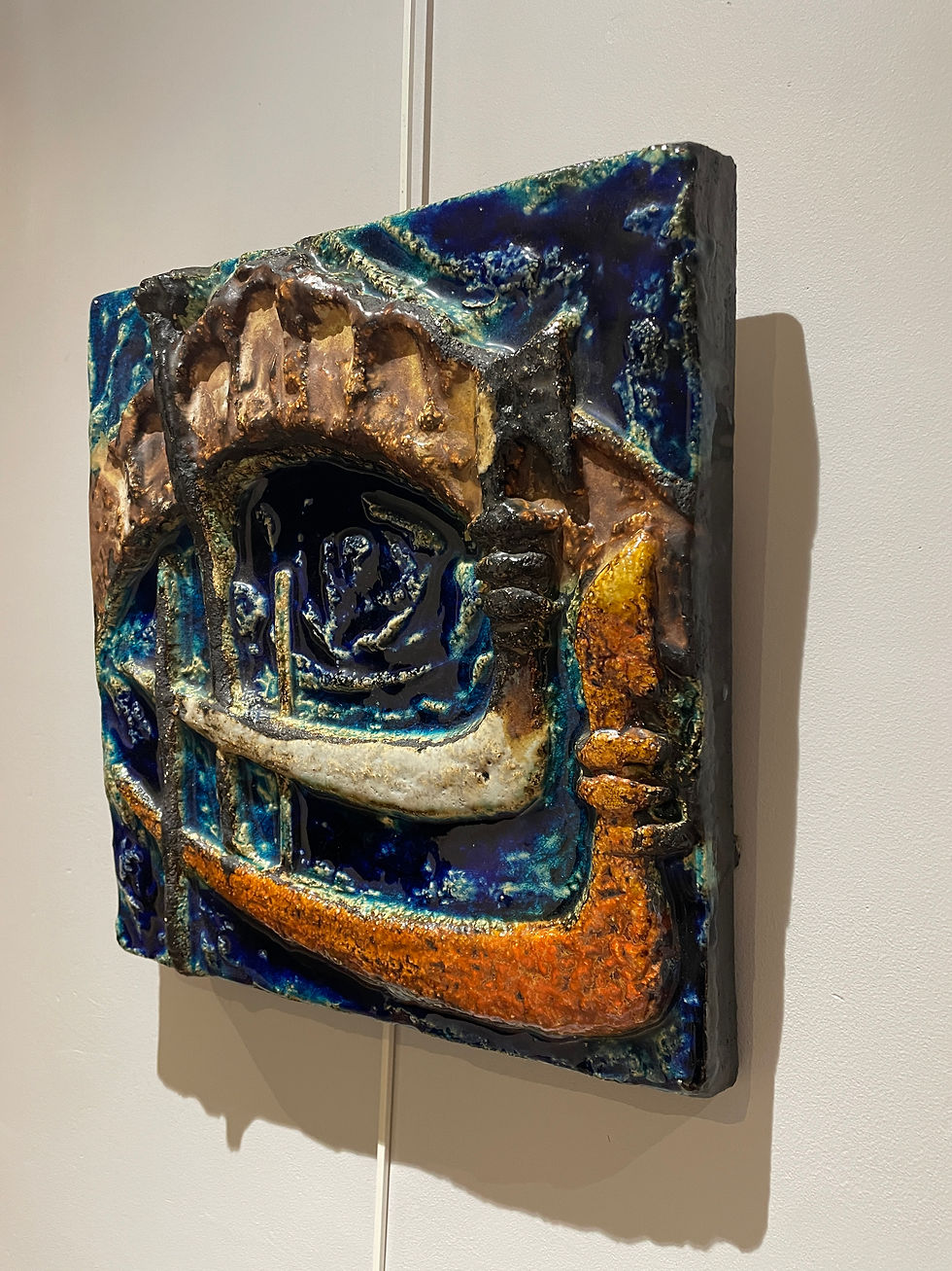 Miniature : Helmut Schaffenacker (1921-2010) - Relief mural - Venise