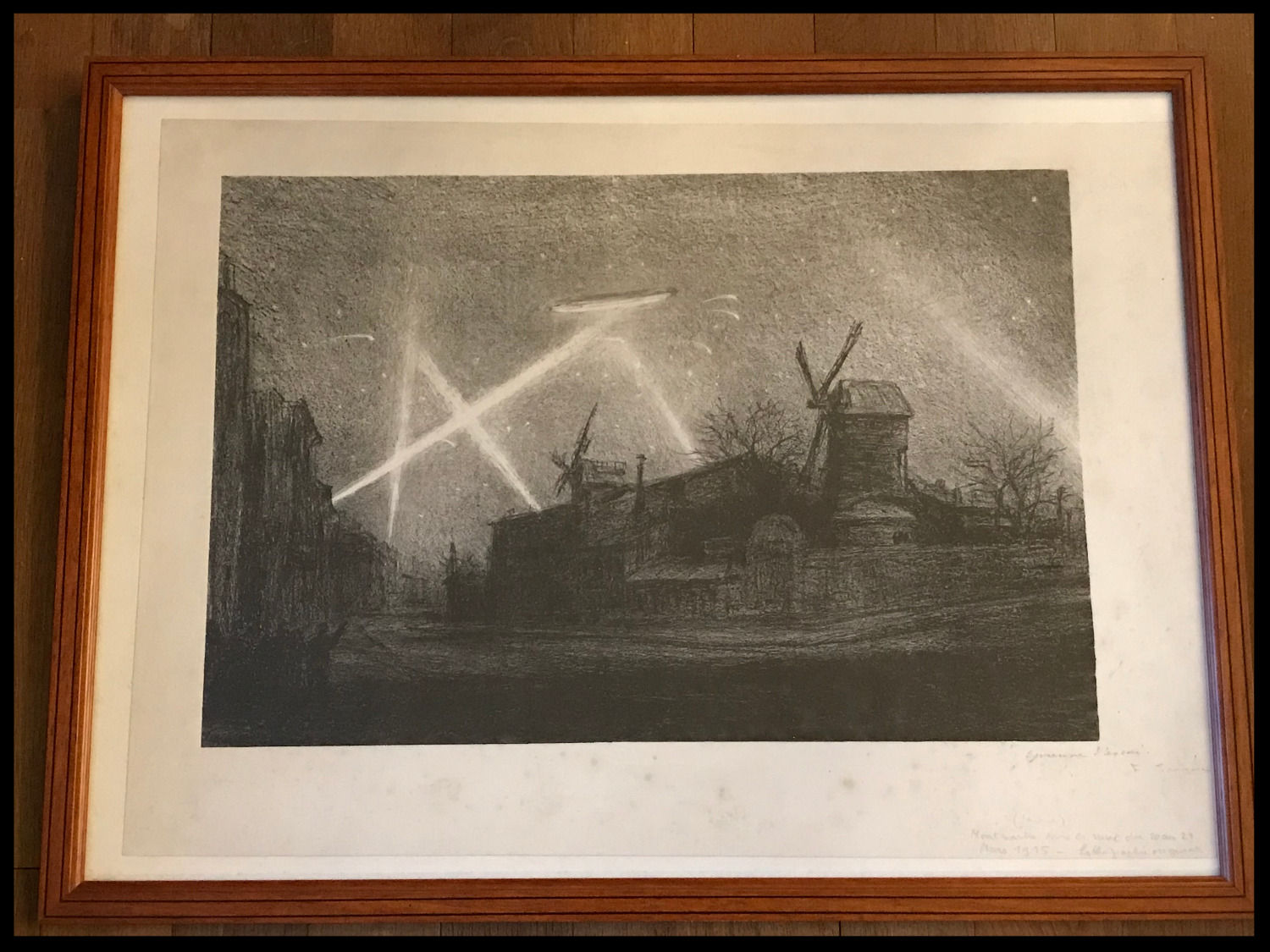 Montmartre sous les bombes - 1915 - Zeppelin