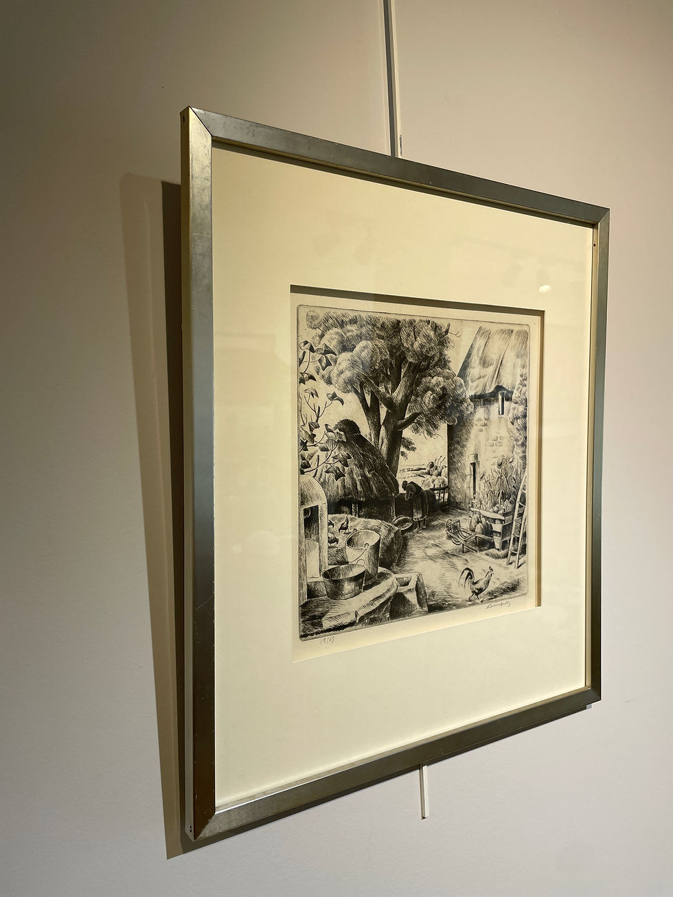 Miniature : Adolphe Marie Beaufrère (1876-1960) - Cour de ferme au Pouldu