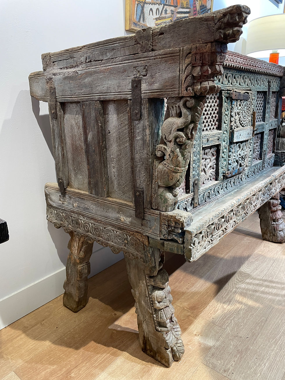 Miniature : Damchiya - Coffre de dot Indien - Rajasthan - 1900