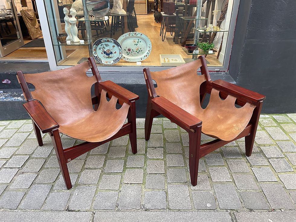 Miniature : Sergio Rodrigues (1927-2014) - Paire de fauteuils "Kilin"