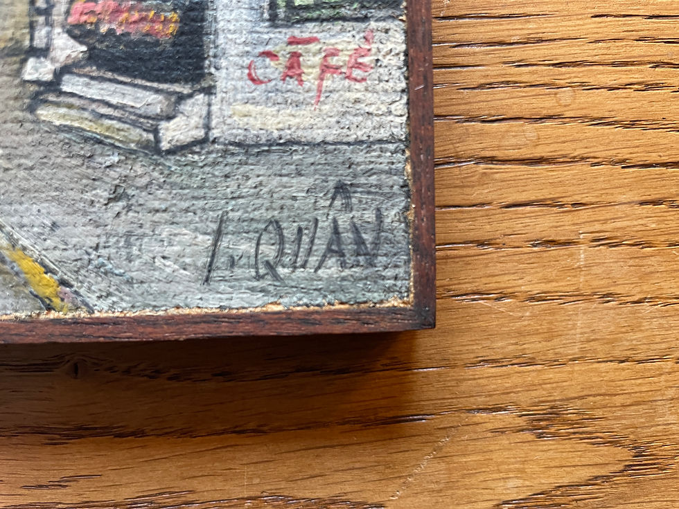 Miniature : Quan Le (1953) - Scène urbaine - Vietnam