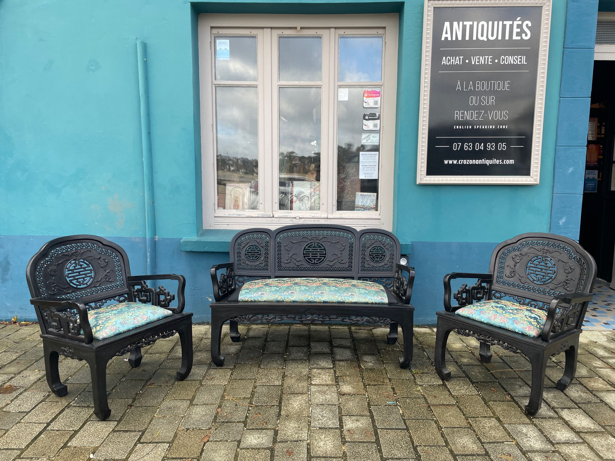 Indochine - Vietnam - début XXème siècle - Ensemble de salon