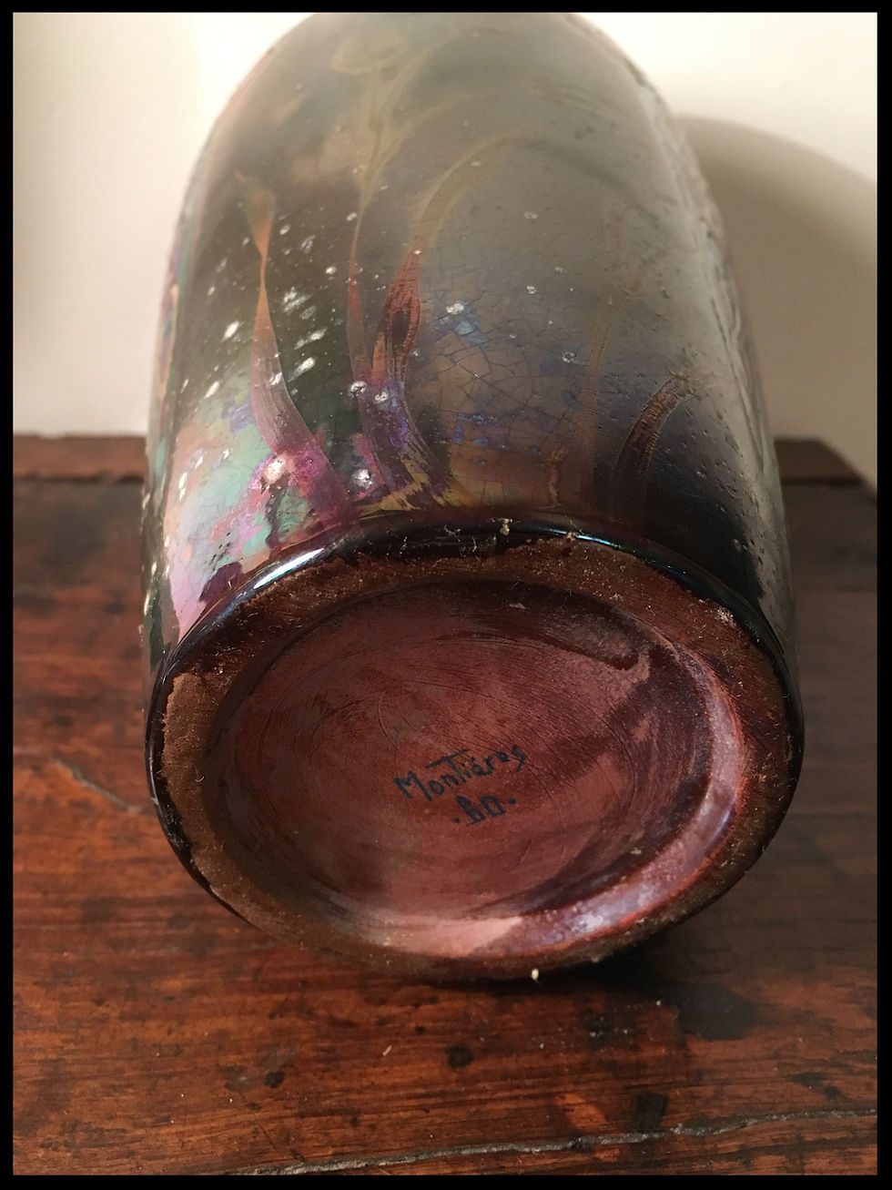 Miniature : Montières Grand vase Art Nouveau 1900