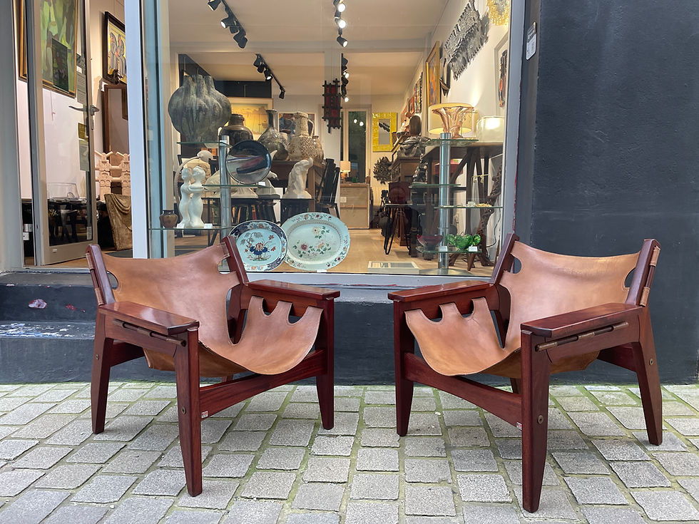 Miniature : Sergio Rodrigues (1927-2014) - Paire de fauteuils "Kilin"
