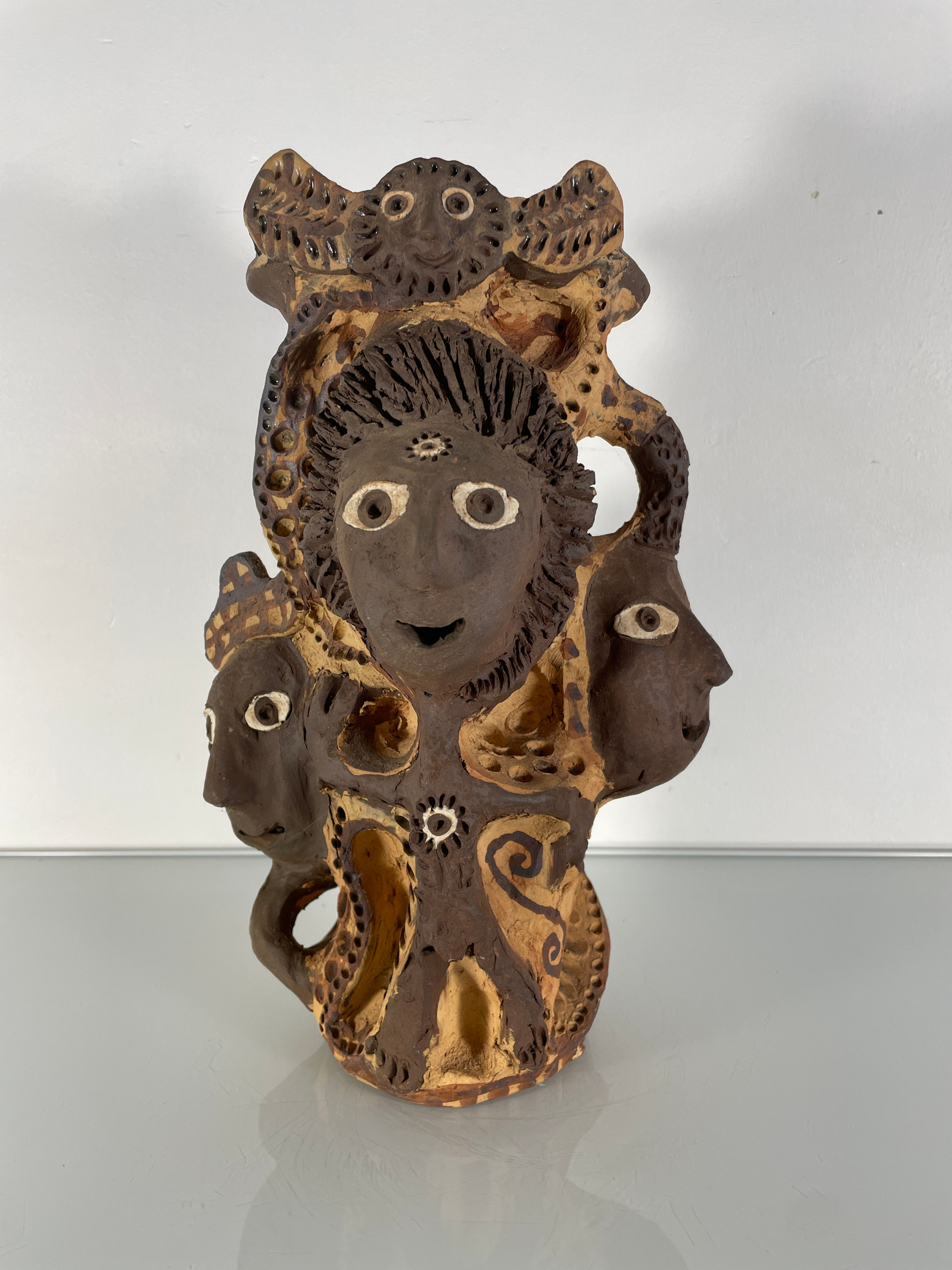 Jean-Paul Baudouin (1946) - Totem - Art Brut / Art Singulier