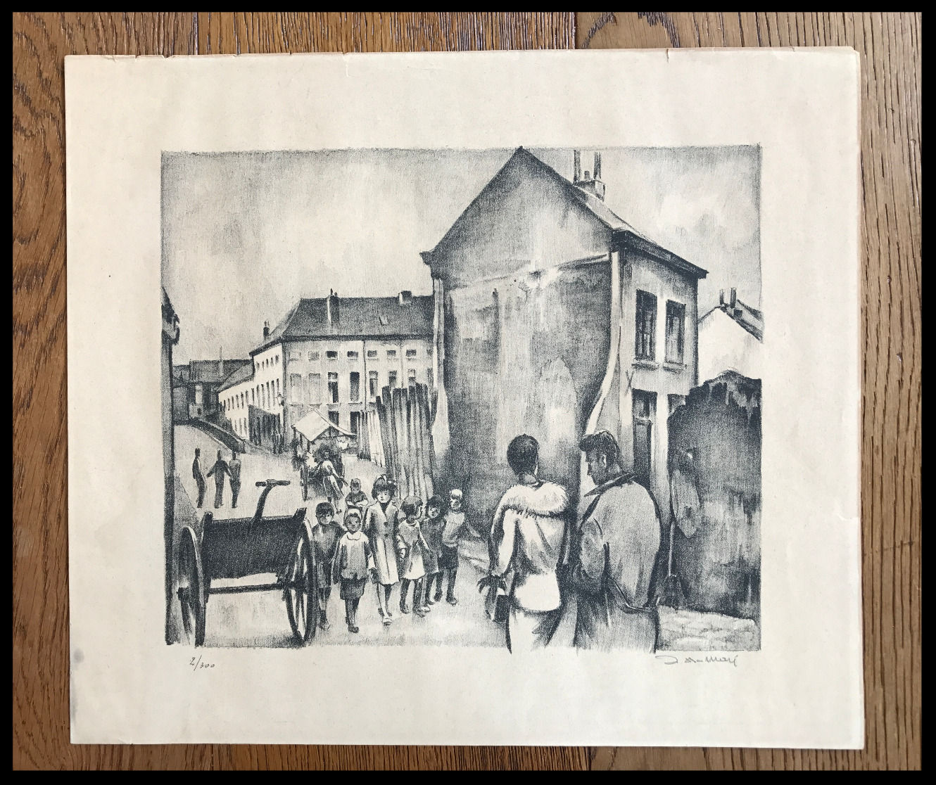 Estampe - Les enfants