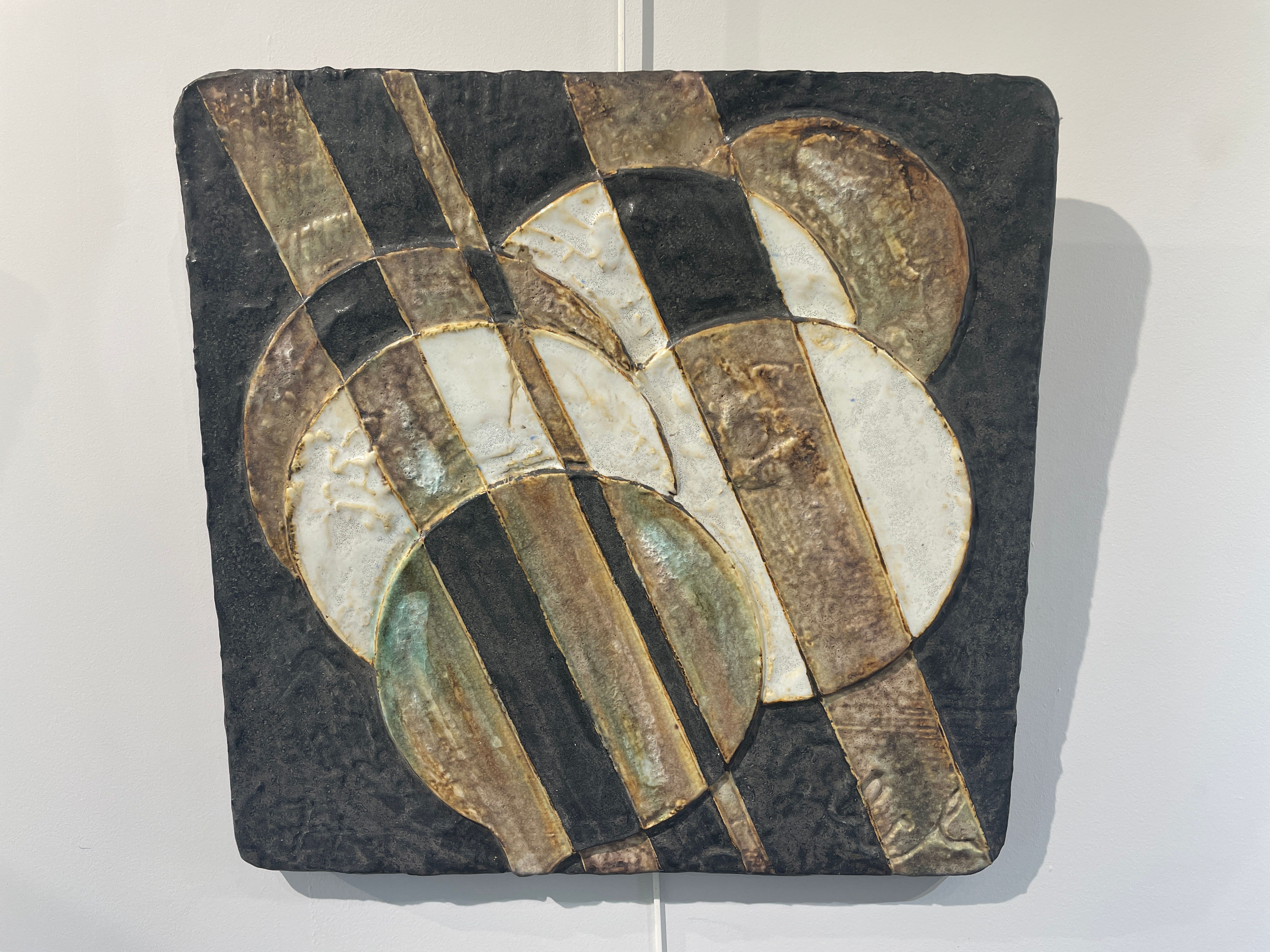 Helmut Schaffenacker (1921-2010) - Plaque céramique aux sphères