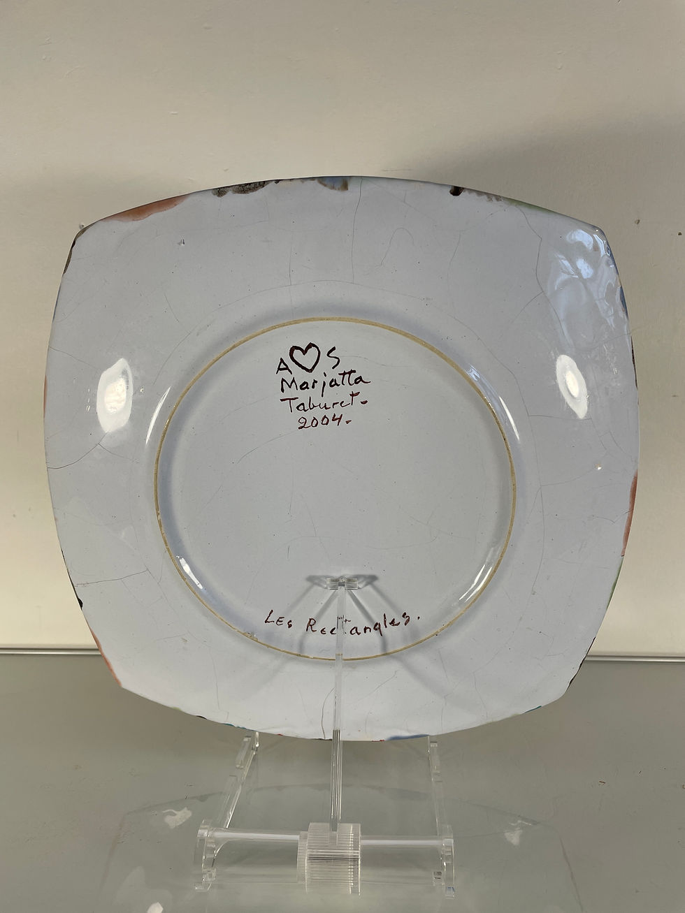 Miniature : Marjatta Taburet (1931-) -  Grande assiette décorative
