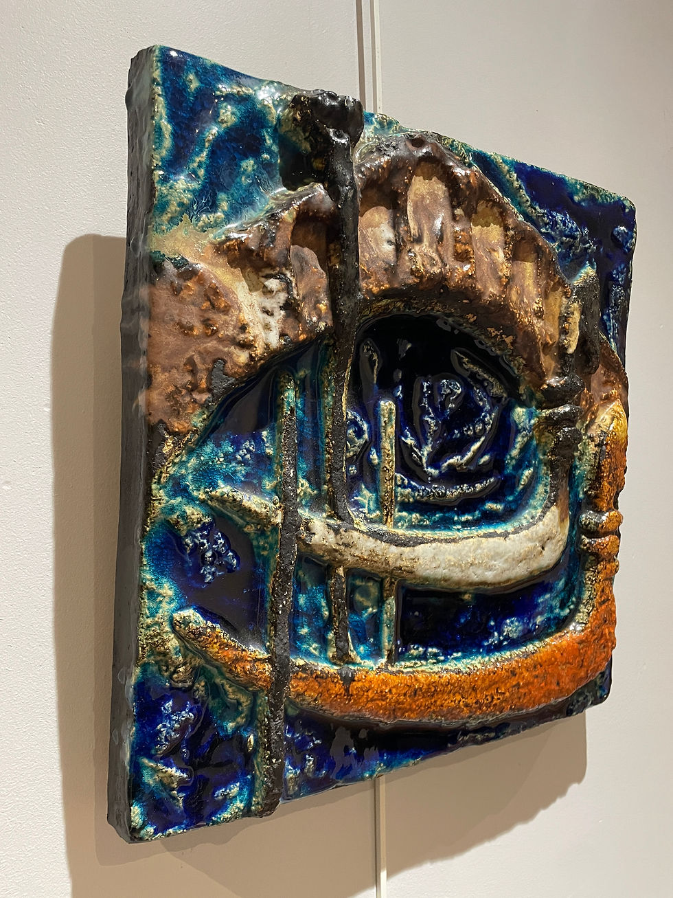 Miniature : Helmut Schaffenacker (1921-2010) - Relief mural - Venise