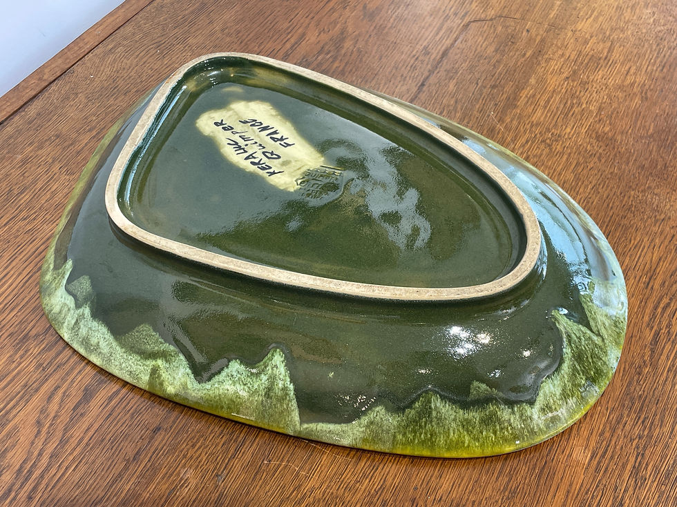 Miniature : Victor Lucas (1897-1958) - Keraluc - Grand plat décor solaire