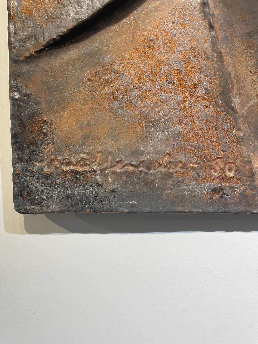 Miniature : Helmut Schaffenacker (1921-2010) - Grande plaque murale abstraite