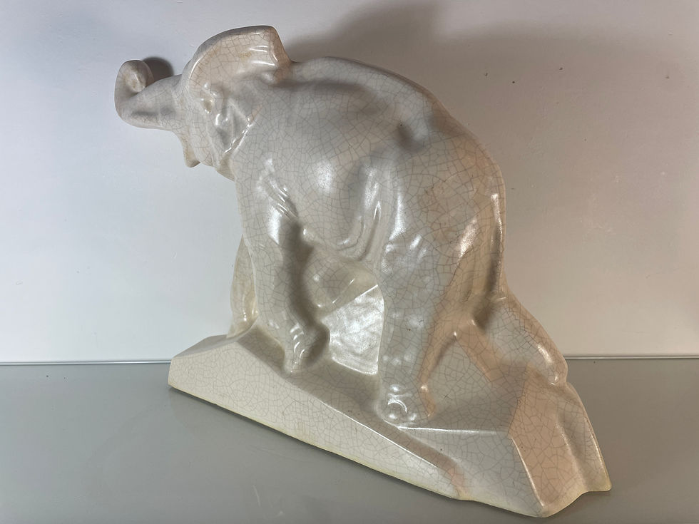 Miniature : Céramique De Saint Clément - Eléphant - Dolly - Art Déco