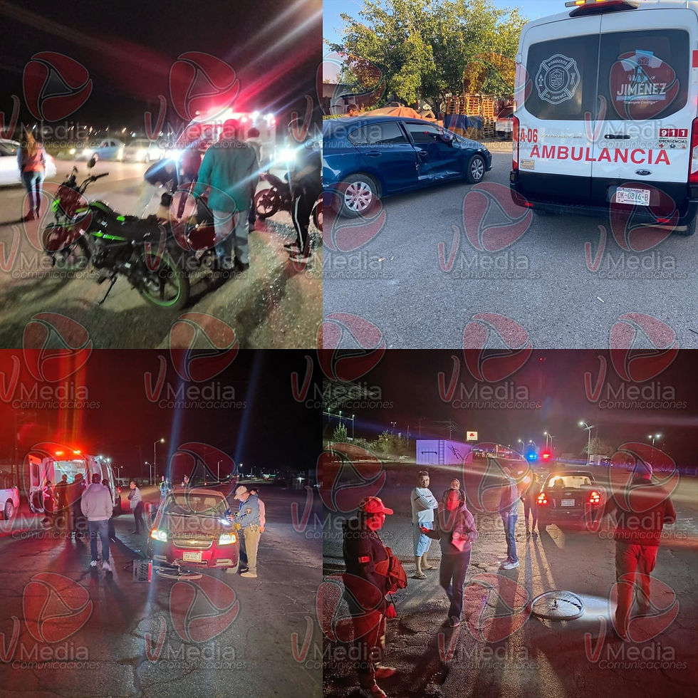 Cinco accidentes viales en las últimas horas: Vialidad