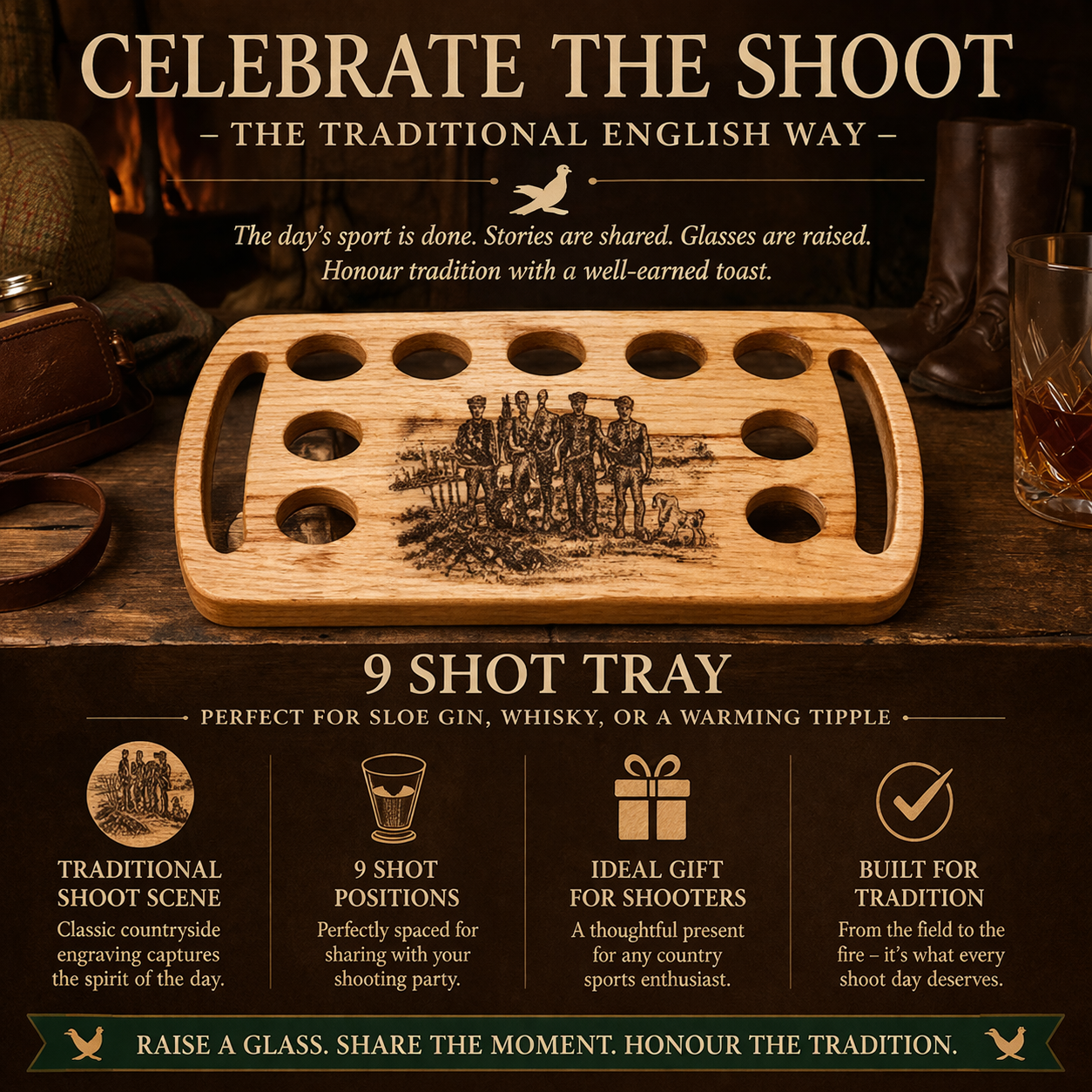 Shooting Day 9 Shot Serving Tray