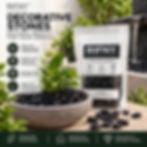 RIFNY black decorative stones for home and garden essentials.