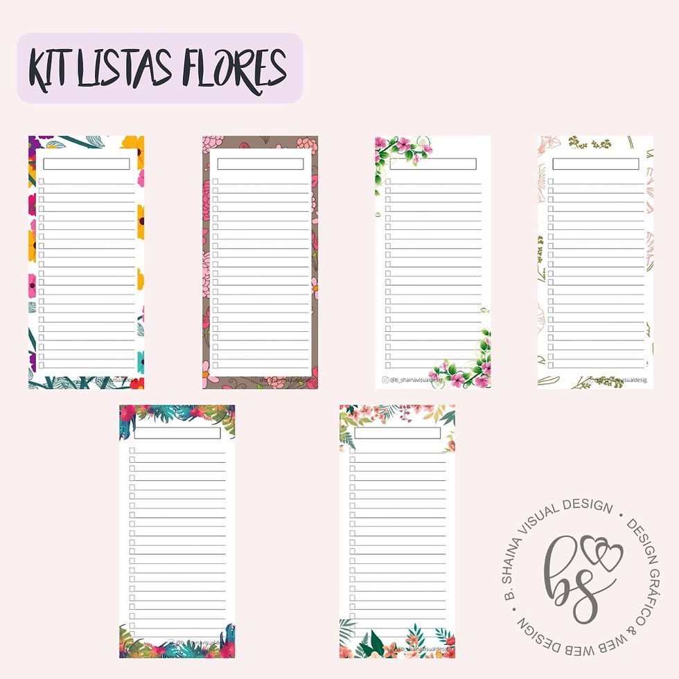 Miniatura: Kit Bloco Lista Flores