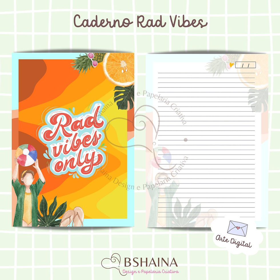 Caderno Rad Vibes Miolo Digital