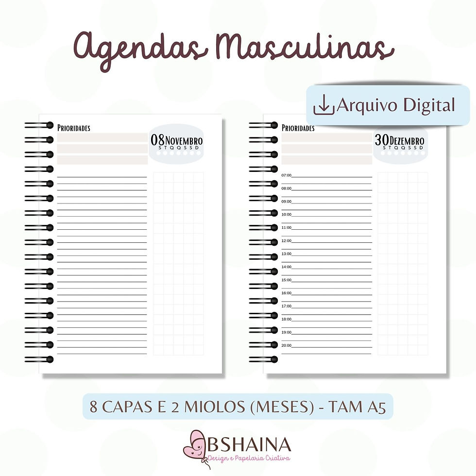 Miniatura: Agendas Masculinas Miolo Digital