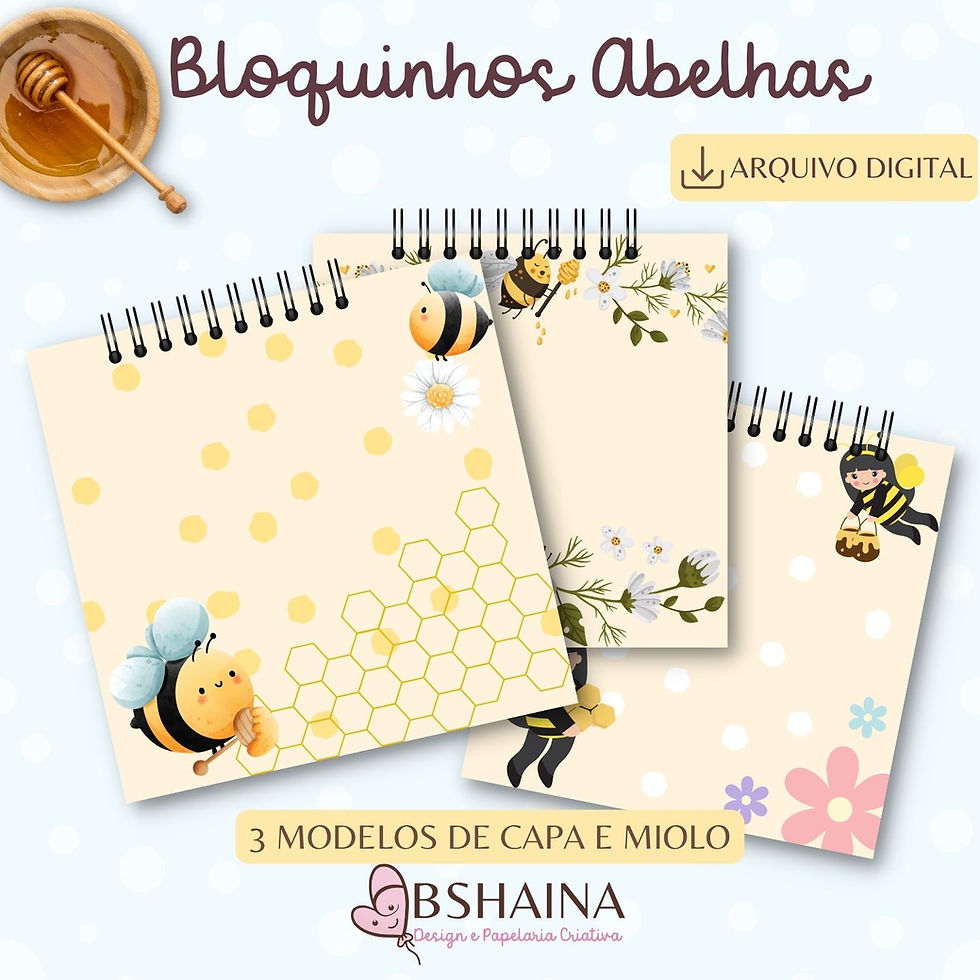 Miniatura: Bloquinhos Abelhas